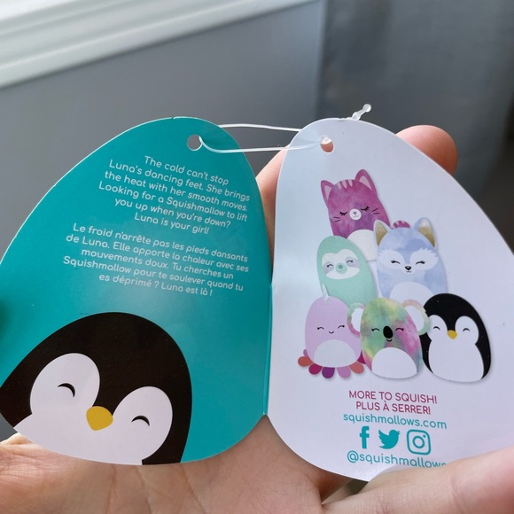 luna the penguin squishmallow, 8 inch! - Picture 3 of 4